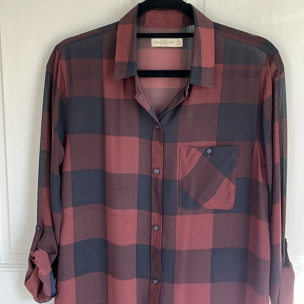Abercrombie & Fitch Plaid Shirt Dress